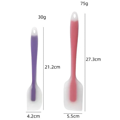 Silicone Spatula Cream Butter Cooking Baking Spatula Heat Resistant Utensils Scrape Decorator Translucent Kitchen Baking Tools
