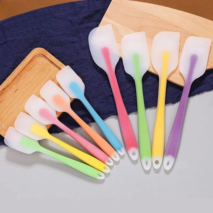 Silicone Spatula Cream Butter Cooking Baking Spatula Heat Resistant Utensils Scrape Decorator Translucent Kitchen Baking Tools
